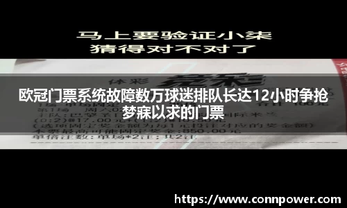 欧冠门票系统故障数万球迷排队长达12小时争抢梦寐以求的门票